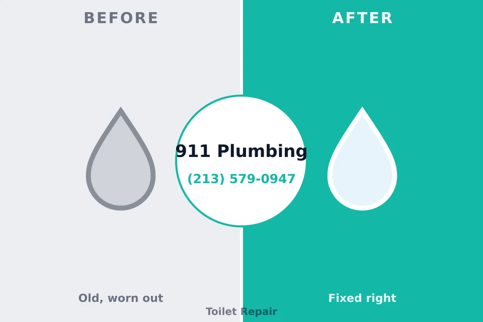 Before and after: plumbing repair Marietta, OK